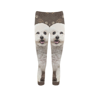 Bichon Frise Dog Capri Legging (Model L02) - TeeAmazing