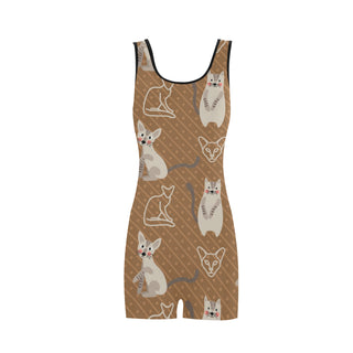 Javanese Cat Classic One Piece Swimwear - TeeAmazing