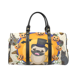 Pug Halloween New Waterproof Travel Bag/Large - TeeAmazing