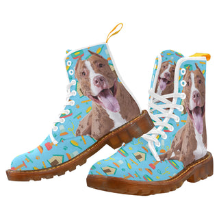 Pit bull Boots For Men - TeeAmazing