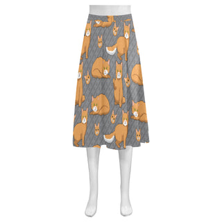 LaPerm Mnemosyne Women's Crepe Skirt (Model D16) - TeeAmazing