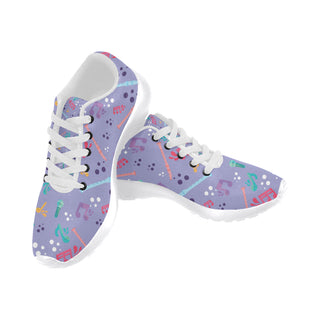 Flute Pattern White Sneakers Size 13-15 for Men - TeeAmazing