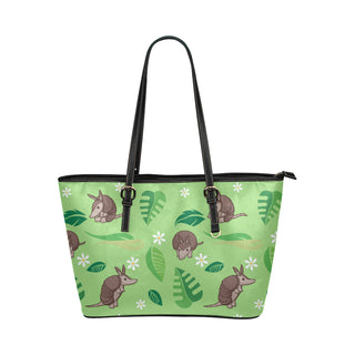 Constrictor Pattern Leather Tote Bag/Small - TeeAmazing