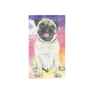 Pug Water Colour No.1 Custom Towel 16"x28" - TeeAmazing