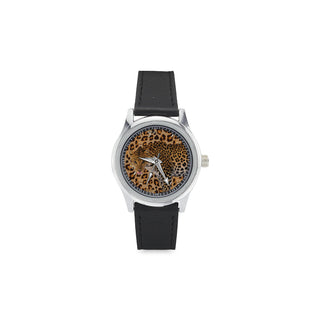 Leopard Kid's Stainless Steel Leather Strap Watch - TeeAmazing