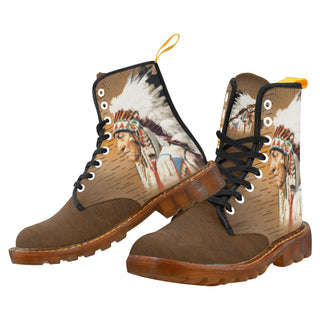 Native American Black Boots For Women - TeeAmazing