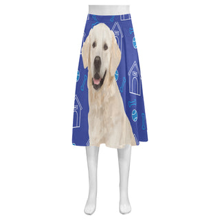 Labrador Retriever Mnemosyne Women's Crepe Skirt (Model D16) - TeeAmazing