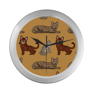 Toyger Silver Color Wall Clock - TeeAmazing