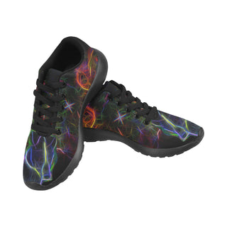 Greyhound Glow Design 3 Black Sneakers Size 13-15 for Men - TeeAmazing