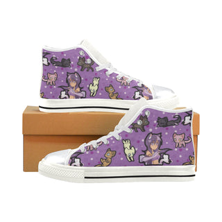 Aphmau White High Top Canvas Shoes for Kid - TeeAmazing