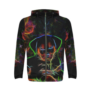 Rottweiler Glow Design 3 All Over Print Full Zip Hoodie for Men - TeeAmazing