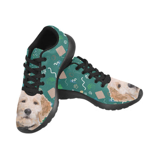 Australian Goldendoodle Black Sneakers for Men - TeeAmazing