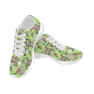 American Bobtail White Sneakers Size 13-15 for Men - TeeAmazing