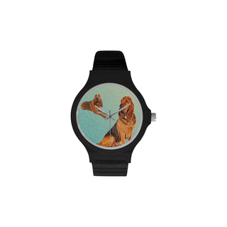 Bloodhound Lover Unisex Round Plastic Watch - TeeAmazing