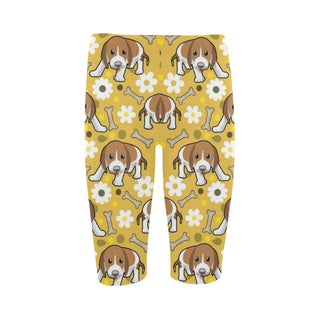 Beagle Hestia Cropped Leggings (Model L03) - TeeAmazing