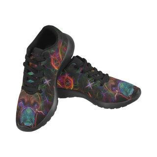 Boxer Glow Design 2 Black Sneakers Size 13-15 for Men - TeeAmazing