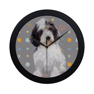 Petit Basset Griffon Vendéen Black Circular Plastic Wall clock - TeeAmazing