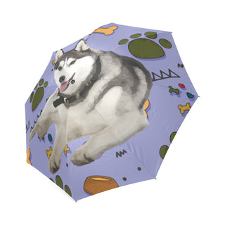 Siberian Husky Dog Foldable Umbrella - TeeAmazing