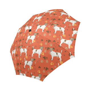 Jack Russell Terrier Water Colour Pattern No.1 Auto-Foldable Umbrella - TeeAmazing