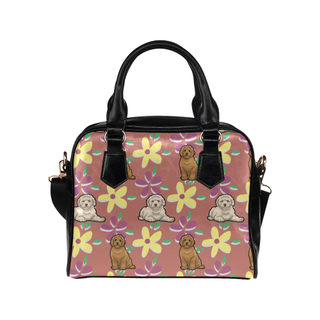 Labradoodle Flower Shoulder Handbag - TeeAmazing