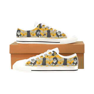 Portuguese water dog White Men's Classic Canvas Shoes/Large Size - TeeAmazing