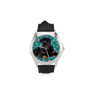 Rottweiler Women's Classic Leather Strap Watch - TeeAmazing