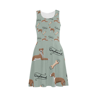 Greyhound Pattern Atalanta Sundress - TeeAmazing