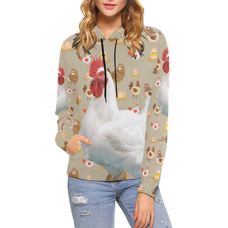 Chicken Lover All Over Print Hoodie for Women - TeeAmazing