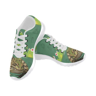 Frog White Sneakers for Women - TeeAmazing