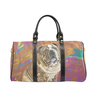 English Bulldog Water Colour No.2 New Waterproof Travel Bag/Small - TeeAmazing