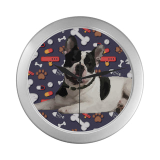French Bulldog Dog Silver Color Wall Clock - TeeAmazing