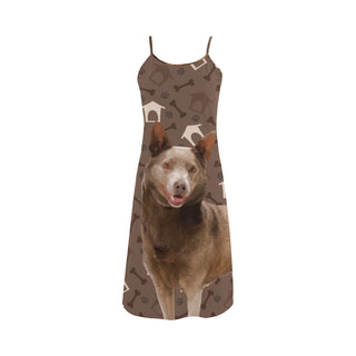 Australian Kelpie Dog Alcestis Slip Dress - TeeAmazing