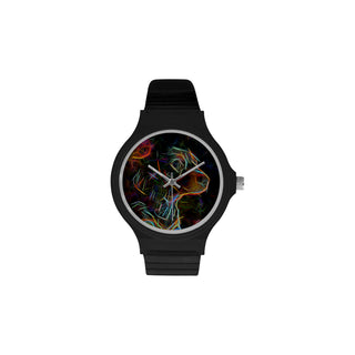 Dachshund Glow Design 2 Unisex Round Plastic Watch - TeeAmazing