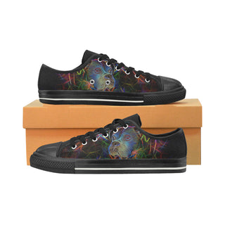 Boxer Glow Design 1 Black Women's Classic Canvas Shoes - TeeAmazing