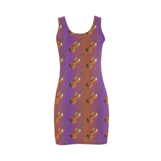 Violin Pattern Medea Vest Dress - TeeAmazing