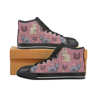 Minskin Black Women's Classic High Top Canvas Shoes - TeeAmazing