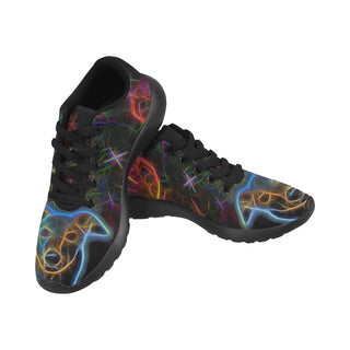 Italian Greyhound Glow Design 1 Black Sneakers for Women - TeeAmazing