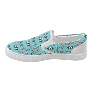 Dalmatian Pattern White Women's Slip-on Canvas Shoes - TeeAmazing