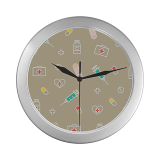 Nurse Silver Color Wall Clock - TeeAmazing