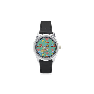 Geology Kid's Stainless Steel Leather Strap Watch - TeeAmazing