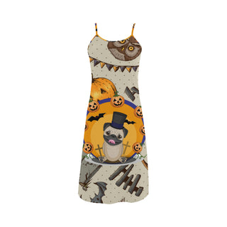 Pug Halloween Alcestis Slip Dress - TeeAmazing