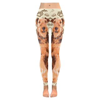 Airedale Terrier Low Rise Leggings (Model L05) - TeeAmazing