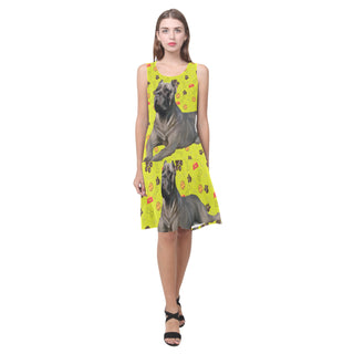 Cane Corso Sleeveless Splicing Shift Dress - TeeAmazing