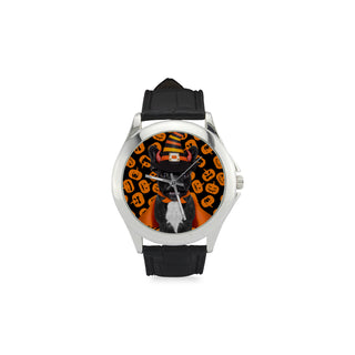 French Bulldog Halloweeen Women's Classic Leather Strap Watch - TeeAmazing