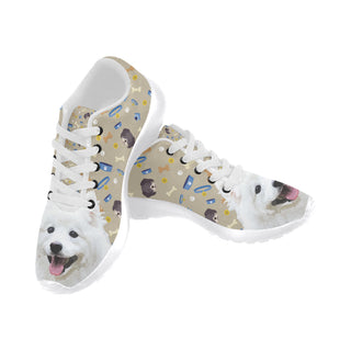 Samoyed Dog White Sneakers Size 13-15 for Men - TeeAmazing