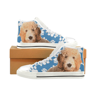 Goldendoodle White Men’s Classic High Top Canvas Shoes - TeeAmazing