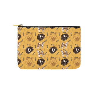 Akita Pattern Carry-All Pouch 9.5x6 - TeeAmazing