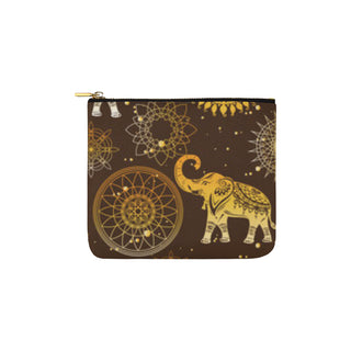 Elephant and Mandalas Carry-All Pouch 6x5 - TeeAmazing