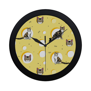 American Wirehair Black Circular Plastic Wall clock - TeeAmazing