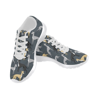 Greyhound White Sneakers for Women - TeeAmazing
